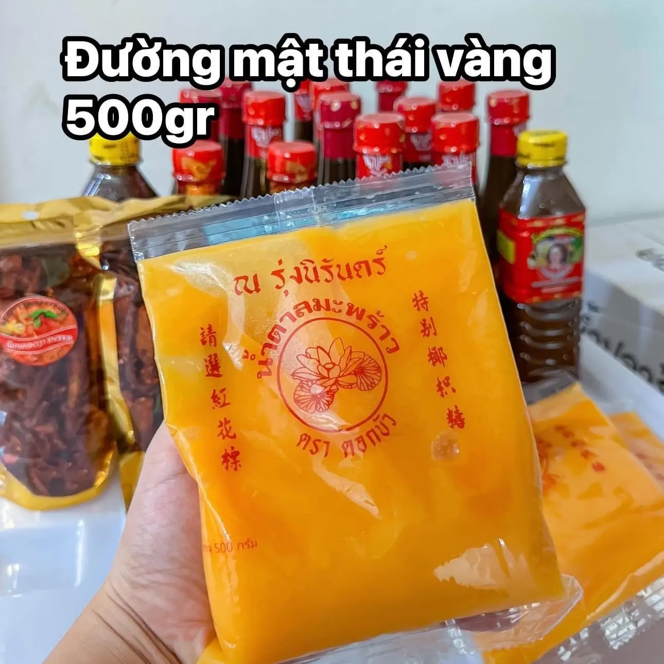 ĐƯỜNG MẬT THÁI VÀNG mẫu mới gói 500gr