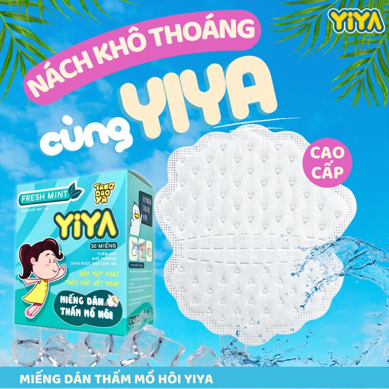 100 Miếng dán cao cấp YIYA - Miếng dán thấm mồ hôi nách loại thường và cao cấp. Lót giày khử khuẩn thấm mồ hôi Nam Cao Su Miếng Lót Giày