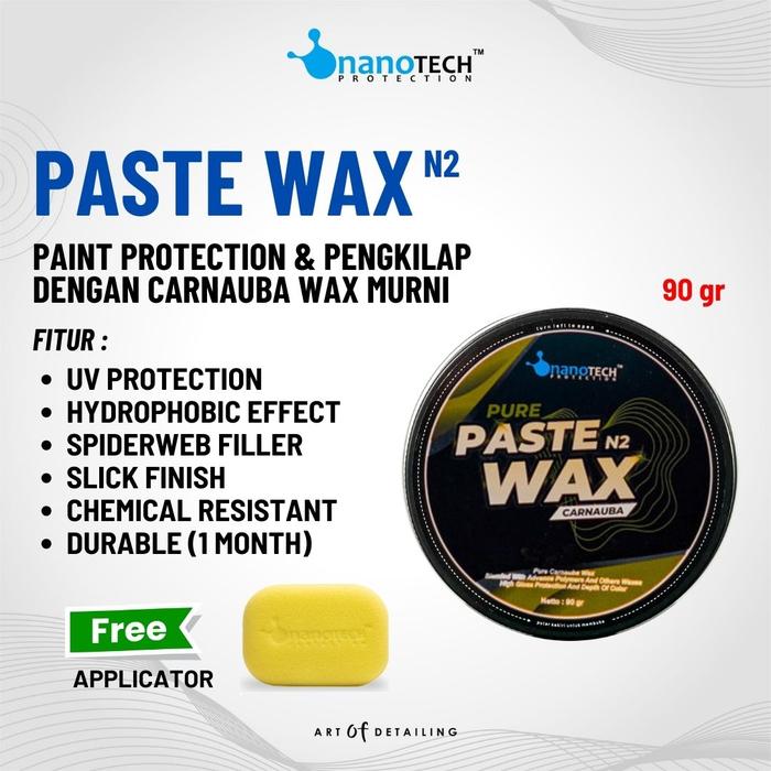 Gambar PURE PASTE WAX - nanoTECH PROTECTION - MURNI CARNAUBA WAX UNTUK PENGKILAP & PAINT PROTECTION DENGAN EFEK DAUN TALAS DAN UV PROTECTION dari nanoTECH PROTECTION Kab. Sukoharjo Tokopedia