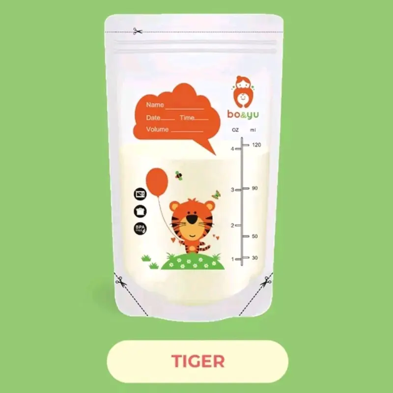 Kantong Asi 120ml 30 pcs, bo&yu breastmilk storage bag BPA 1