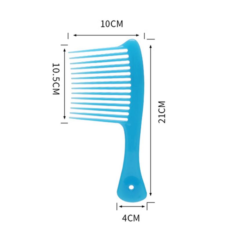 Product Introduction of Large Wide Tooth Comb Handle Detangling Reduce Hair Loss Comb Pro Female Smooth Hairbrush Hairdressing Salon Dyeing Styling Tool 1