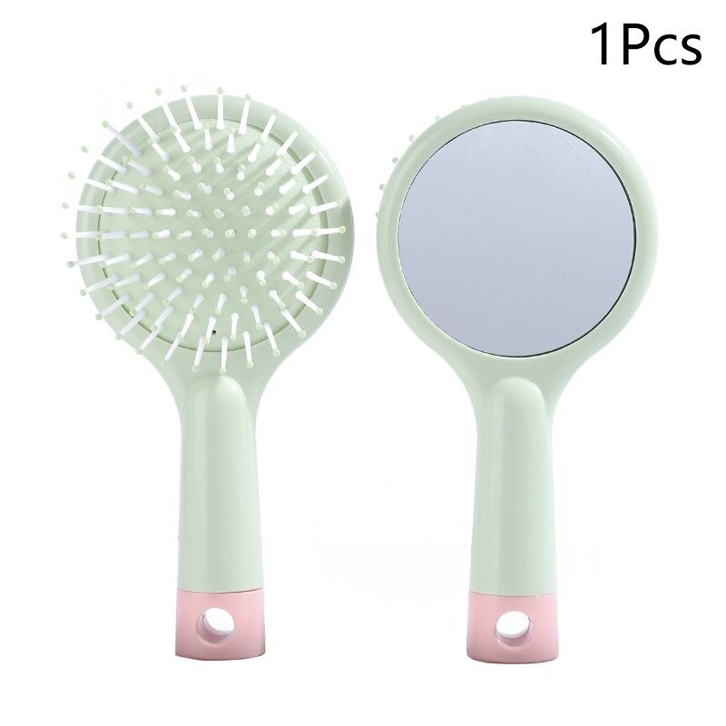 Product Introduction of 1Pcs Hair Brush Simplicity Fashion Solid Color Massage Air Cushion Comb With Mirror Lovely Hair Care Tool 25