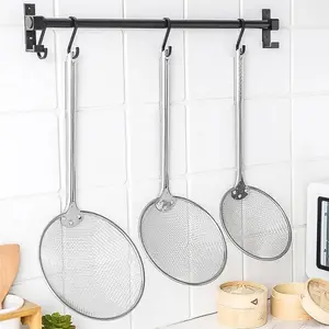 SEROKAN GORENGAN SEROK JARING BENTUK BULAT STENLIS SARINGAN STAINLESS STEEL GORENGAN TIRISAN SARINGAN MINYAK HALUS SEROKAN MASAK 50 CM TAHAN PANAS AKSESORIS DAPUR IMPORT BERKUALITAS Kitchenware