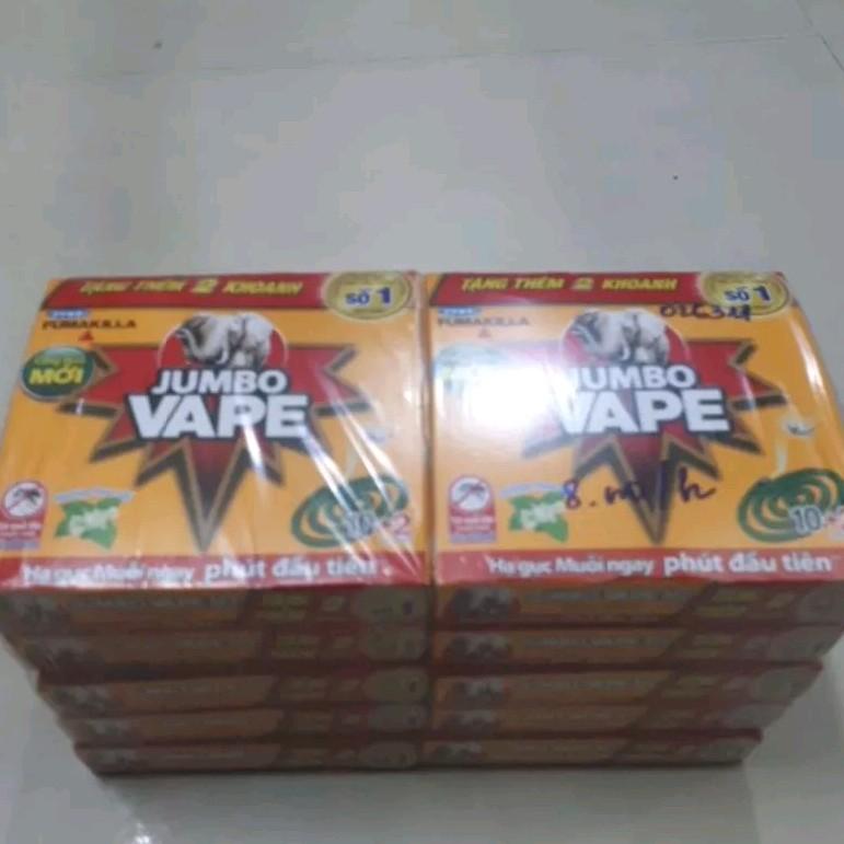  COMBO 10H NHANG MUỖI JUMBO VAPE,HẠ GỤC MUỖI NGAY PHÚT ĐẦU TIÊN 
