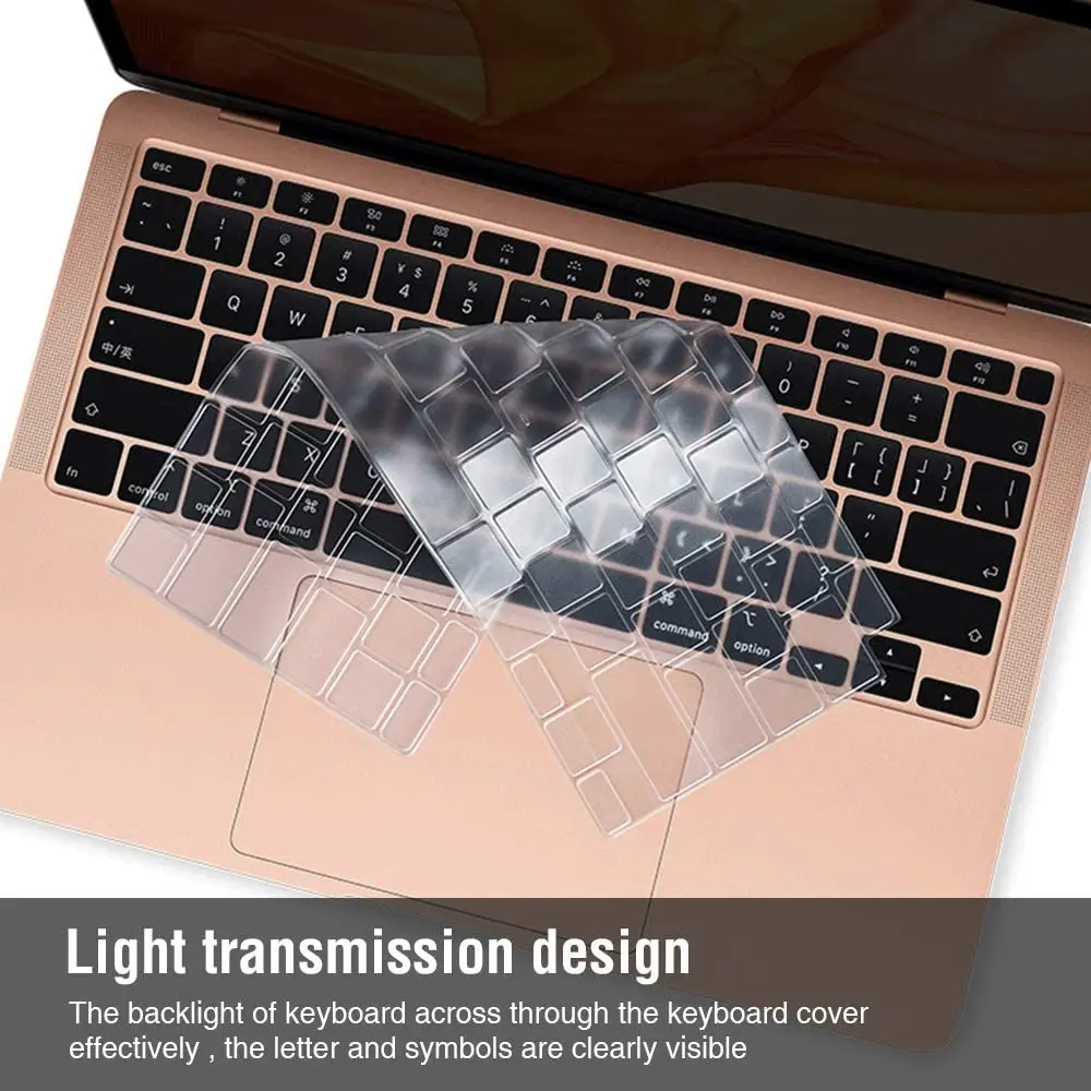 Vỏ Bàn Phím, Chất Liệu TPU Mềm, Màng Silicon Siêu Mỏng, Tương Thích Với Macbook Air 15 A2941 A2681, Macbook Pro 13 M2 Chip 2020 A2289 A2338 A2337 M1 A2779 A2780, Macbook Air 13.6 M2 11 12 Inch, 2022-2023