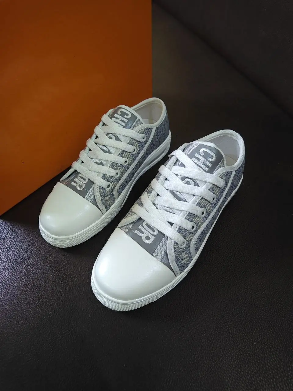 FREESHIP Giày Thể Thao Nam Nữ Hoạ Tiết Ghi Xám Bản SC Sneaker Nhung Shoes