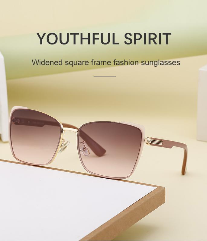 Product Introduction of 2024 New Cats' Eye Sunglasses Women's High Sense Sun-Resistant Sunglasses Personality All-Match Glasses 0