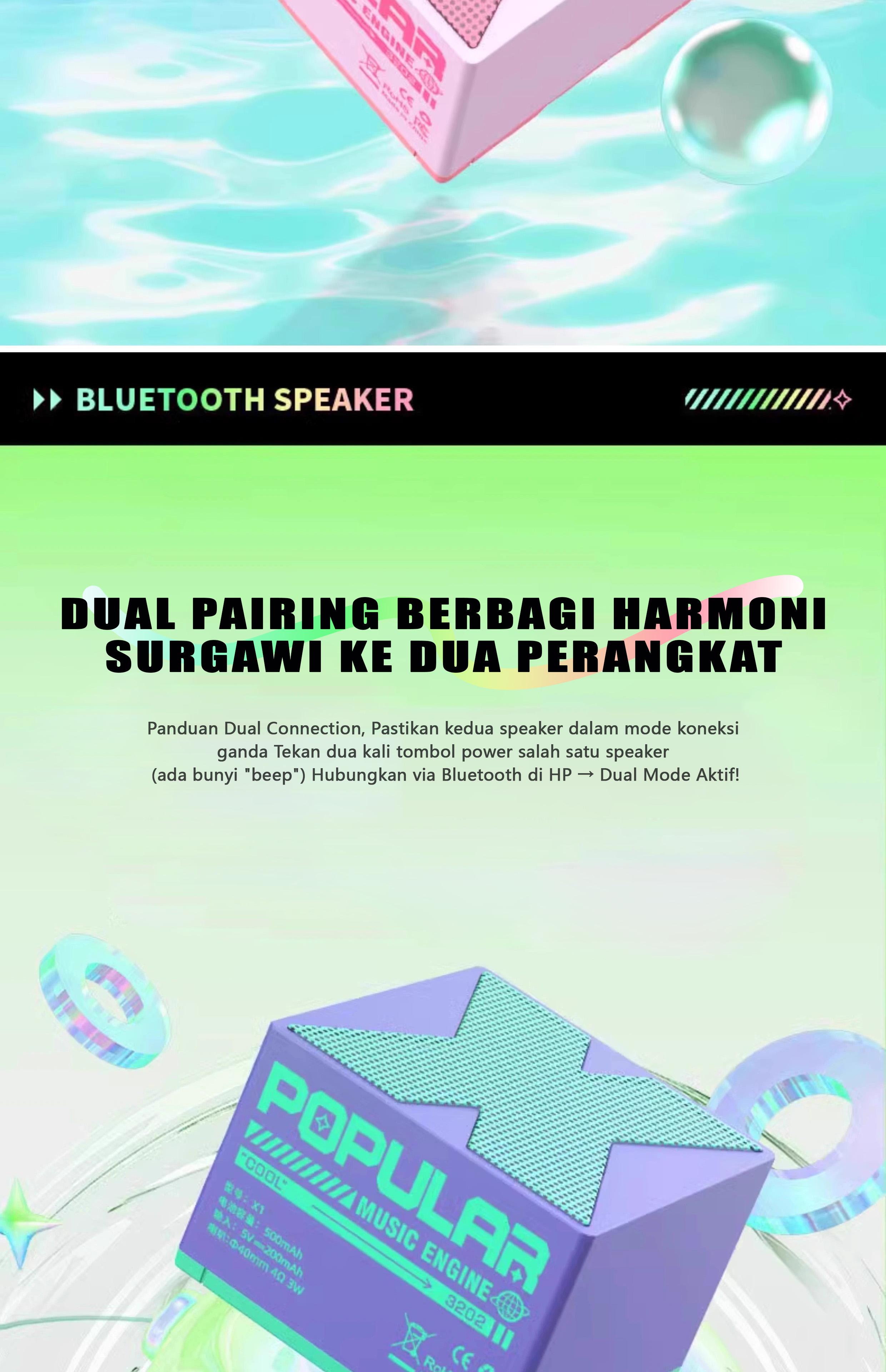 【COD】High Quality X1 Smart Mini Bluetooth Speaker Portable 360 Stereo Sound (With Diaphragm)