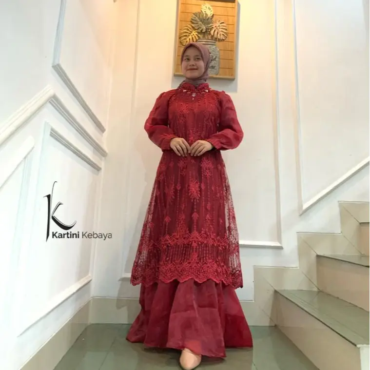 New Motif Gamis Tutu Organza Gamis Kekinian Gamis Terbaru Gamis Modern Gamis Polos Gamis Lamaran Dress Pesta Gamis Wisuda Gamis Kondangan Gamis