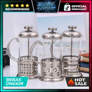 DUOLVQI French Press Manual Coffee Maker Pot Beans Pattern - KG72I