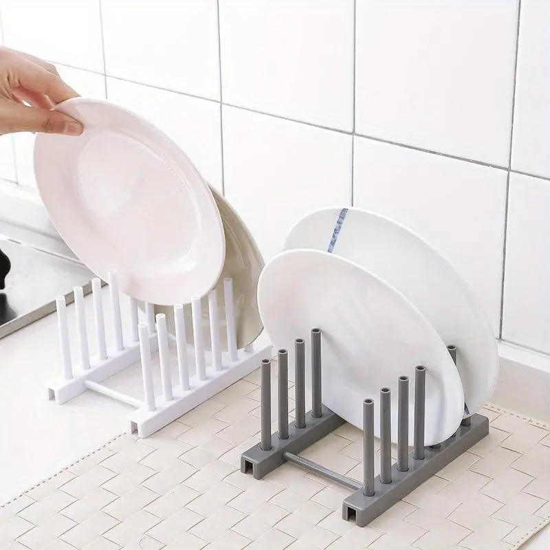 Kitchen Pot Lid Rack, 1 Count Kitchen Countertop Pot Lid Holder, Spoon Holder Shelf, Cooking Dish Pan Cover Stand, Kitchen Accessories 4
