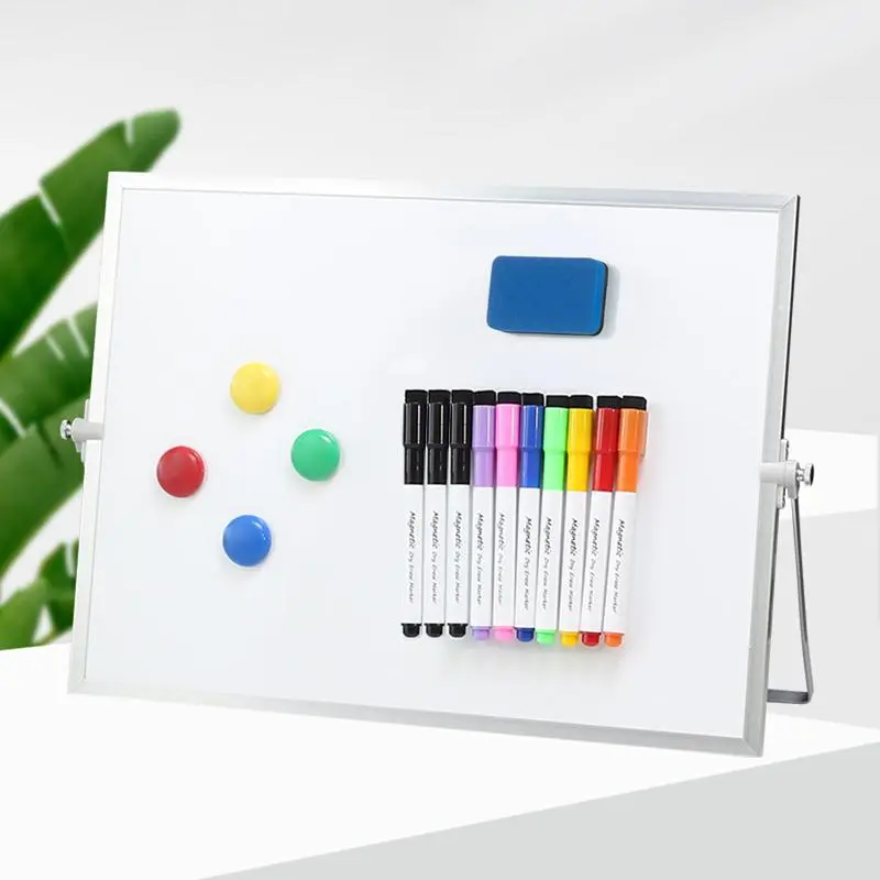 Magnetic Whiteboard, 1 Count Multifunctional Double Sided Magnetic Drawing Board, Colorful Office Presentation Supplies for Home Office School