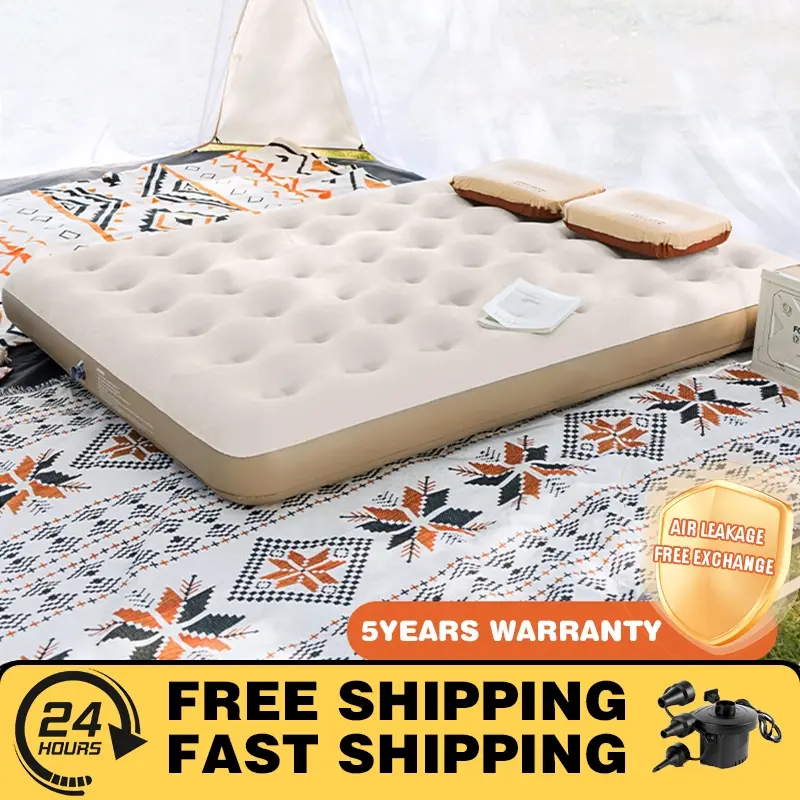 Automatic Air Bed Inflation Outdoor Mattress Double Person airbed With Air Pump Single/Double Size air  beds