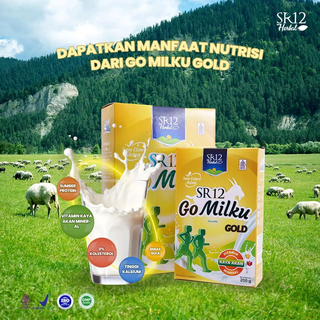 GO MILKU GOLD SR12 VARIAN BARU KEMASAN 200 GR & 600 GR