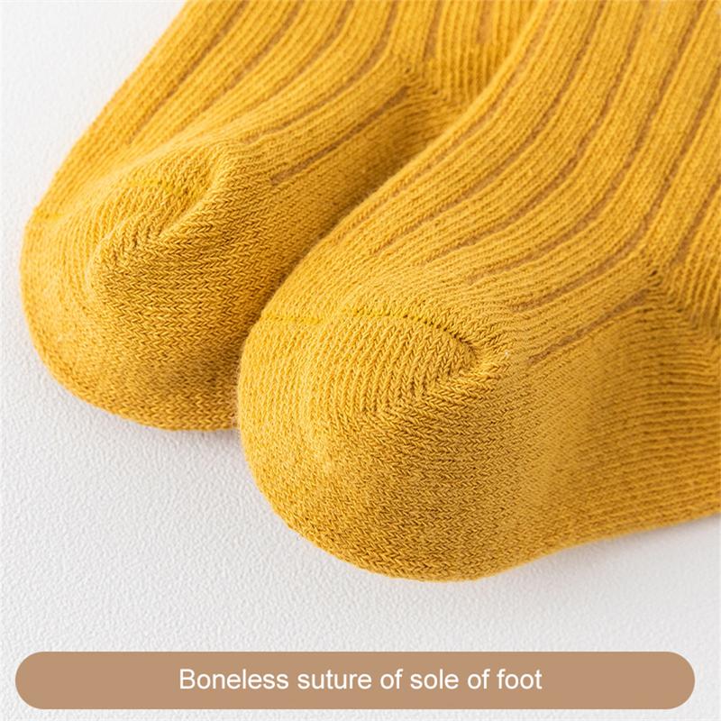 Kids Toddler Ankle Socks Soft Breathable Cute Letter Print Crew Socks 2