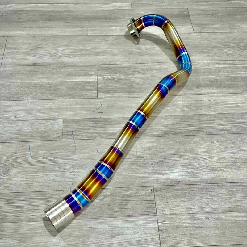 Cổ pô cho Ex 150 - 155 - 135 titan gắn pô zin thay thế cổ pô zin khâu nối CNC