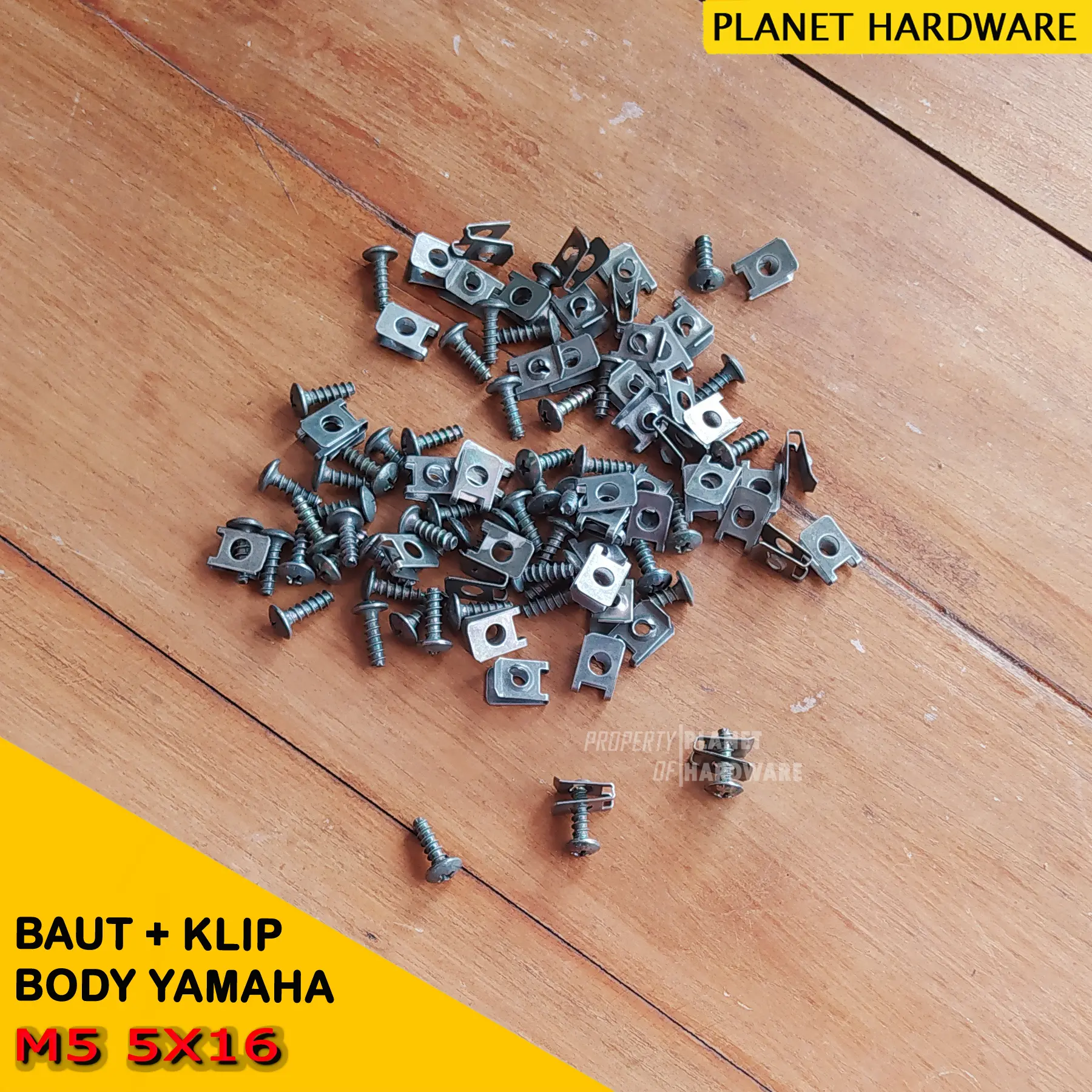Baut Body Motor klip & skrup M5