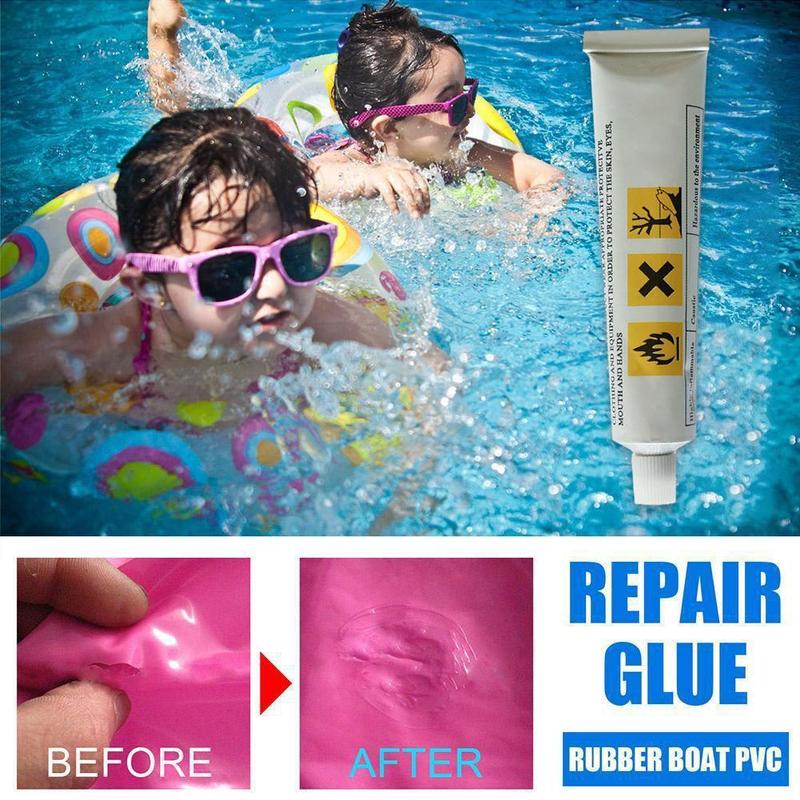 PVC Inflatable Glue Tape Repair Patch Glue Adhesive For Swimming Air Bed Pools Repairing Boat B3Q5 2