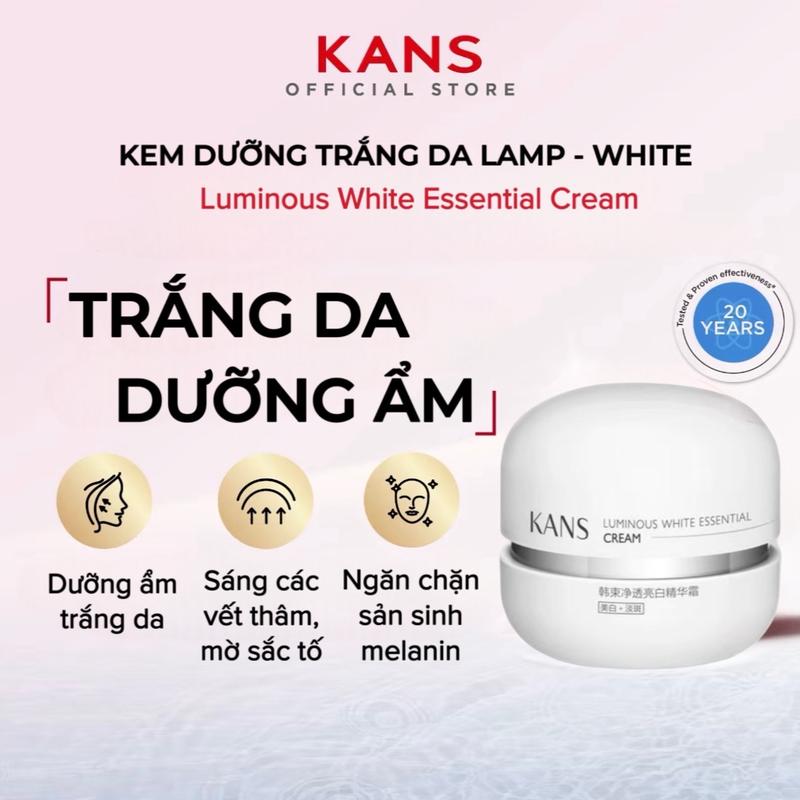 Kem dưỡng ẩm cấp ẩm trắng da chuyên sâu KANS , giúp da luôn ẩm và mềm da Dưỡng Ẩm Da