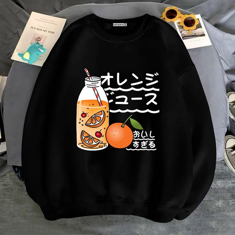 ÁO SWEATER NỈ UNISEX IN CHAI CAM CỰC ĐẸP Tay Dài PHOM NAM NỮ ĐỀU MẶC ĐƯỢC NHIỀU MÀU Menswear Dài Tay