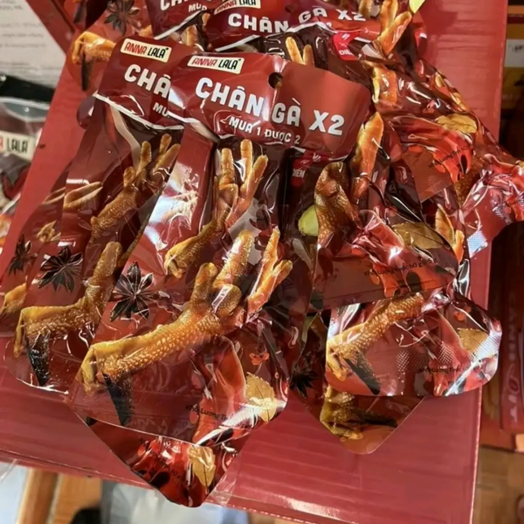 20 Gói  Gà X2 65g Annalala(nhận về 40cái)  Vị 10Điểm Tê Cay Thượng Hạng. Chân Gà Việt Tặng Kèm Muối Chấm Tôm Food