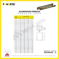 Gambar POWERTEC Aluminium Ferrule / Crimp Ferrule 6.5mm dari megajaya.co.id Kota Administrasi Jakarta Pusat 2 Tokopedia