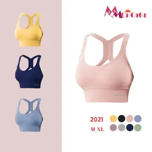 Sport Bra Push Up BH Pakaian Olahraga Kekuatan Tinggi Shockproof Fitness Vest Running Yoga Bra 2021