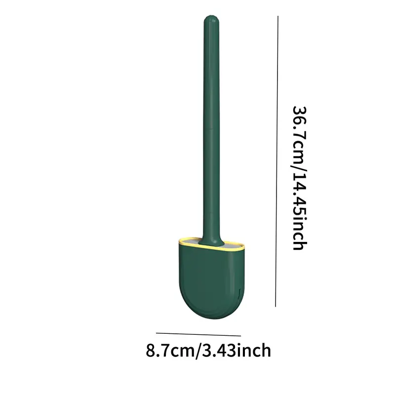 Long Handle Toilet Brush with Holder, Toilet Bowl Brush, Toilet Cleaning Brush Tool, Bathroom Accessories, Household Cleaning Supplies, Summer Cleaning Products, Gifts for Men, Home Essentials, House Cleaning Tools 8
