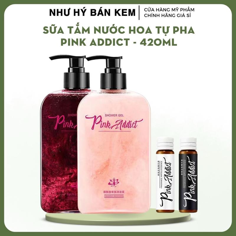 SỮA TẮM TỰ PHA HƯƠNG NƯỚC HOA 400ml ( 2 MÀU HỒNG TÍM ) Nữ