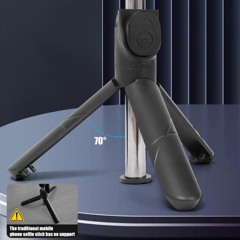 Gậy Chụp Ảnh Tự Điều Khiển Từ Xa Bluetooth Điện Thoại Di Động, Tripod Có Thể Gấp Gọn Cầm Tay Giá Đỡ Điện Thoại Di Động Đa Năng Thông Dụng Giá Đỡ Nguồn Sáng Phụ Làm Đẹp, Tích Hợp Tính Năng Chụp Ảnh Tự Selfie Phụ Kiện Titan Phone 2