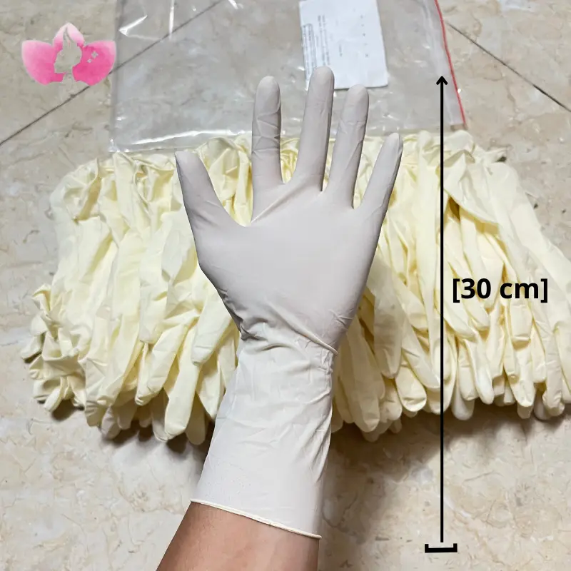 Túi Găng Tay Cao Su Cổ Dài 30cm Ôm Tay - Túi 500g - Túi 1000g - Găng Tay Cao Su Cổ Dài Co Dãn Tốt Làm Thẩm Mỹ, Vệ Sinh, Làm Vườn Đa Năng găng tay vệ sinh Rửa Bát Chống Nước 2