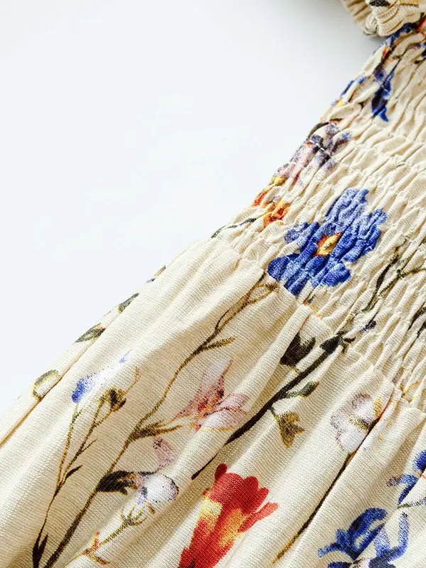 【Plus Size】 Floral Print Jumpsuit, Boho Jumpsuit for Beach Vacation Holiday, Women's Clothes for All Seasons, Bohemian Womenswear 2