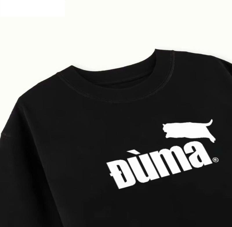 Áo Thun DUMA! Chất Cotton 100% Co Dãn 2 Chiều Hottrend 2024 Phong Cách Hàn Quốc Cổ Tròn Nam Nữ Top Women Unisex Menswear Nhung