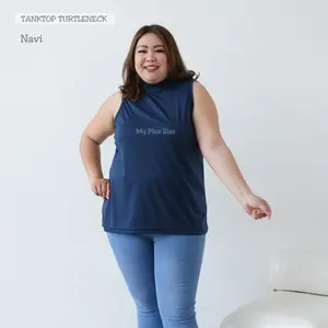 Tanktop Turtleneck Super Jumbo Wanita Ld 120 - 150 cm