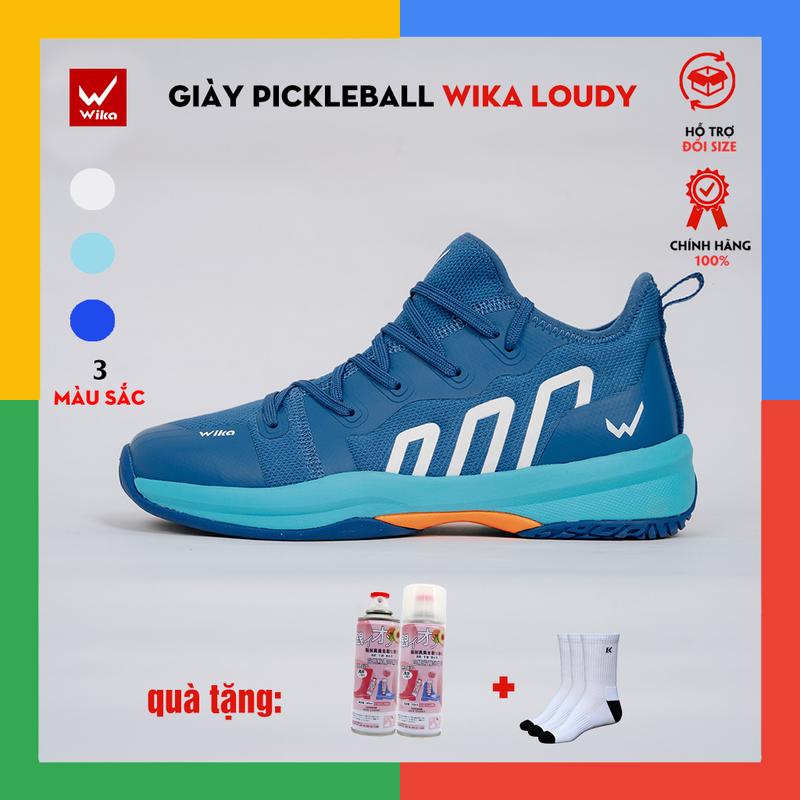 Giày Pickleball Wika Loudy Chính Hãng , Giày Wika Loudy Bảo Hành 3 Tháng Tặng ( Bình xịt khử mùi+tất dệt kim) giày cầu lông wika