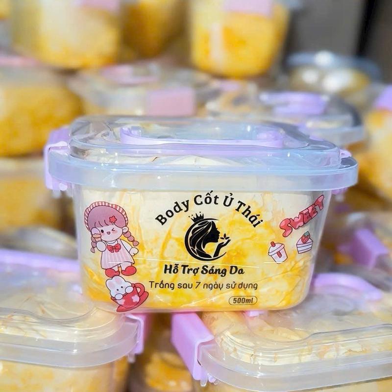 Kem Body cốt ủ trắng siêu cấp body cốt thái xô 500g