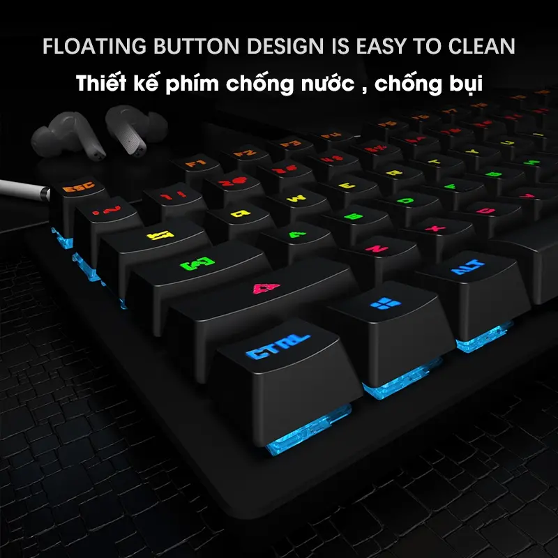 Bàn phím cơ Gaming Ziyou lang K550 V4 RED Switch TKL 87 phím Có Hot-swap , LED Rainbow , chống nước Tặng Kèm keypuler và swtich | BigBuy360 - bigbuy360.vn
