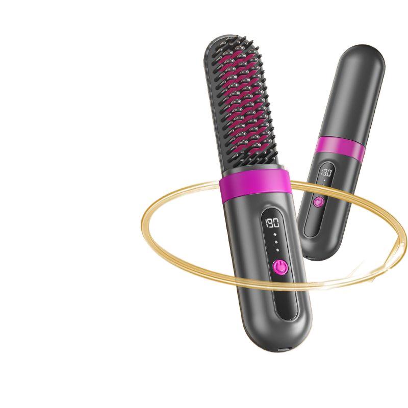Xia Xin Hair Straightener Brush Wireless Charging Hair Comb Negative Ion Straightener Portable Electric Comb 6