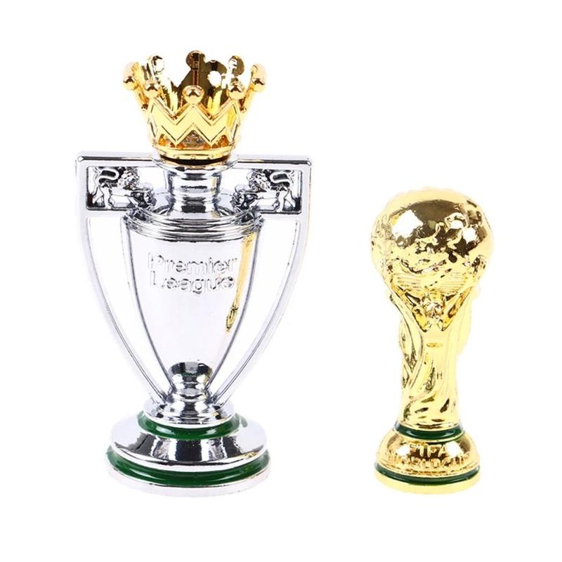 Product Introduction of High Simulation European Football Mini Awards Trophy Handicraft Excellent Player Award Soccer Competition Souvenir Home Decor Football League Trophy Cup Model Fans Gift 12