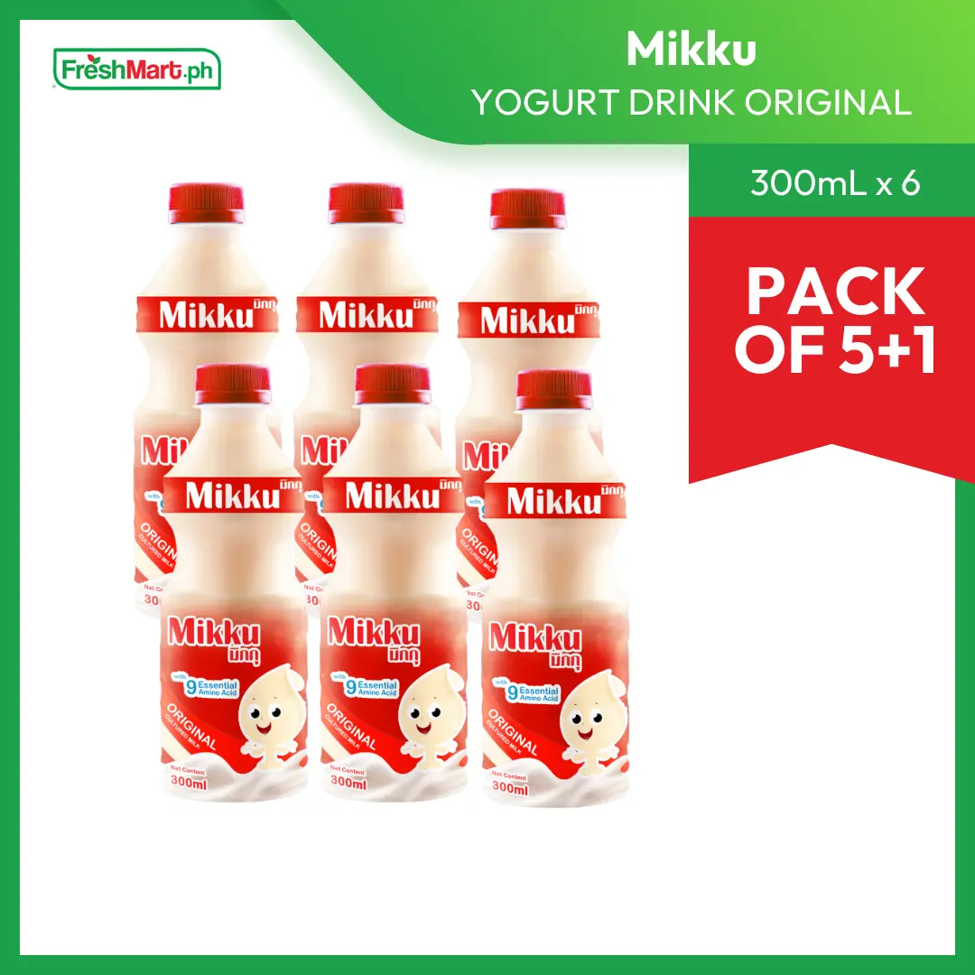 Mikku Cultured Yogurt Drink Original 300ml [BUY 5 GET 1] - TikTok Shop ...