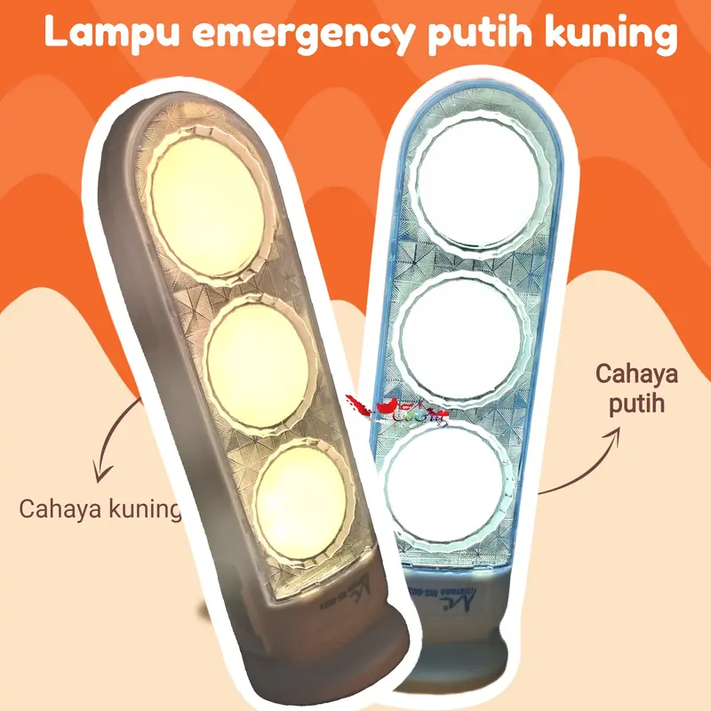 Lampu Emergency 18 LED Mitsuyama Cas Ulang + Senter 5Watt Mitsuyama Emergency Serbaguna 2 Tampilan Bergaransi 4