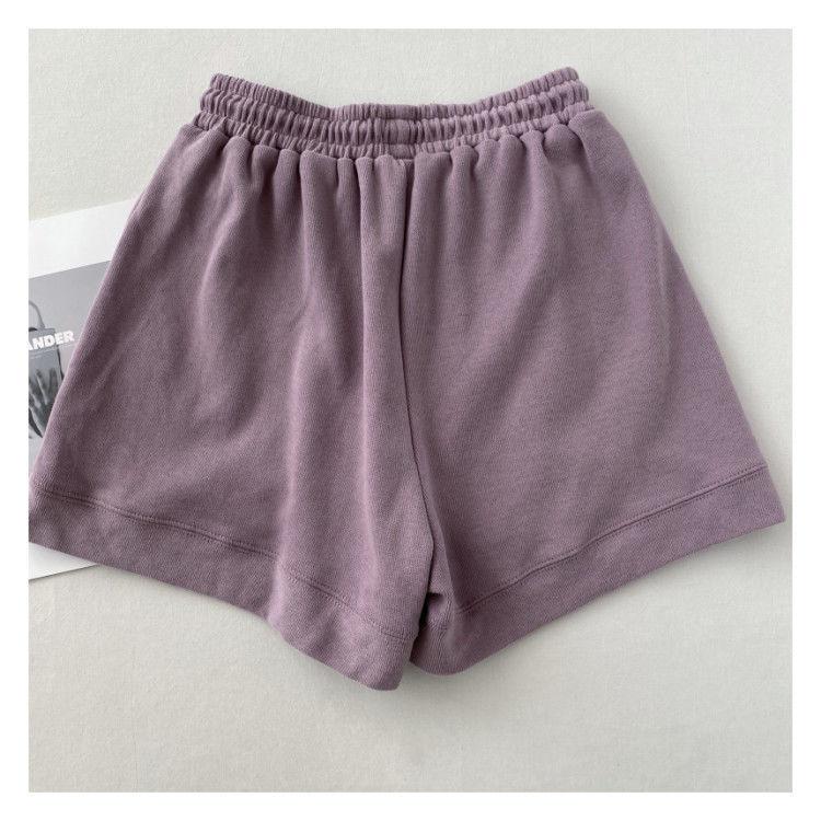 Product Introduction of 2024 High waisted slimming casual sports shorts for women's new Korean loose wide leg drawstring A-line pants 19