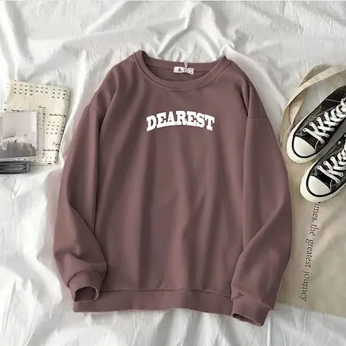 Sweater Oversize Pria Wanita Dearest Crewneck