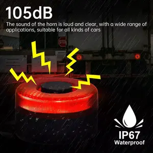 DC 12V-24V 105dB Buzzer Portabel / Alarm Multi-fungsi / Sistem Peringatan Elektronik / Perangkat Alarm Elektronik