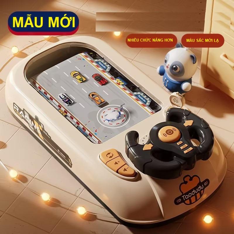Ô tô đồ chơi đường đua xe có màn hình chuyển động cho bé điều khiển vô lăng như thật quà tặng sinh nhật cho bé Toy Xe Đua Pin Đèn