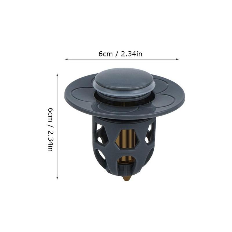 Product Introduction of Universal Sink  Washbasin Water Head Leaking Stopper Push-type Copper Basin Filter Bath Tub Drain Stopper Deodorant Plug Accessories 36