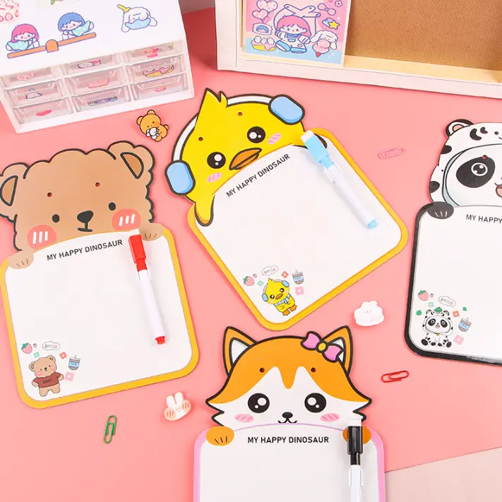 Papan Tulis Belajar Edukasi Anak Karakter Whiteboard Mini Toys Free Spidol Bisa Dihapus HM033 - XOBOX 3