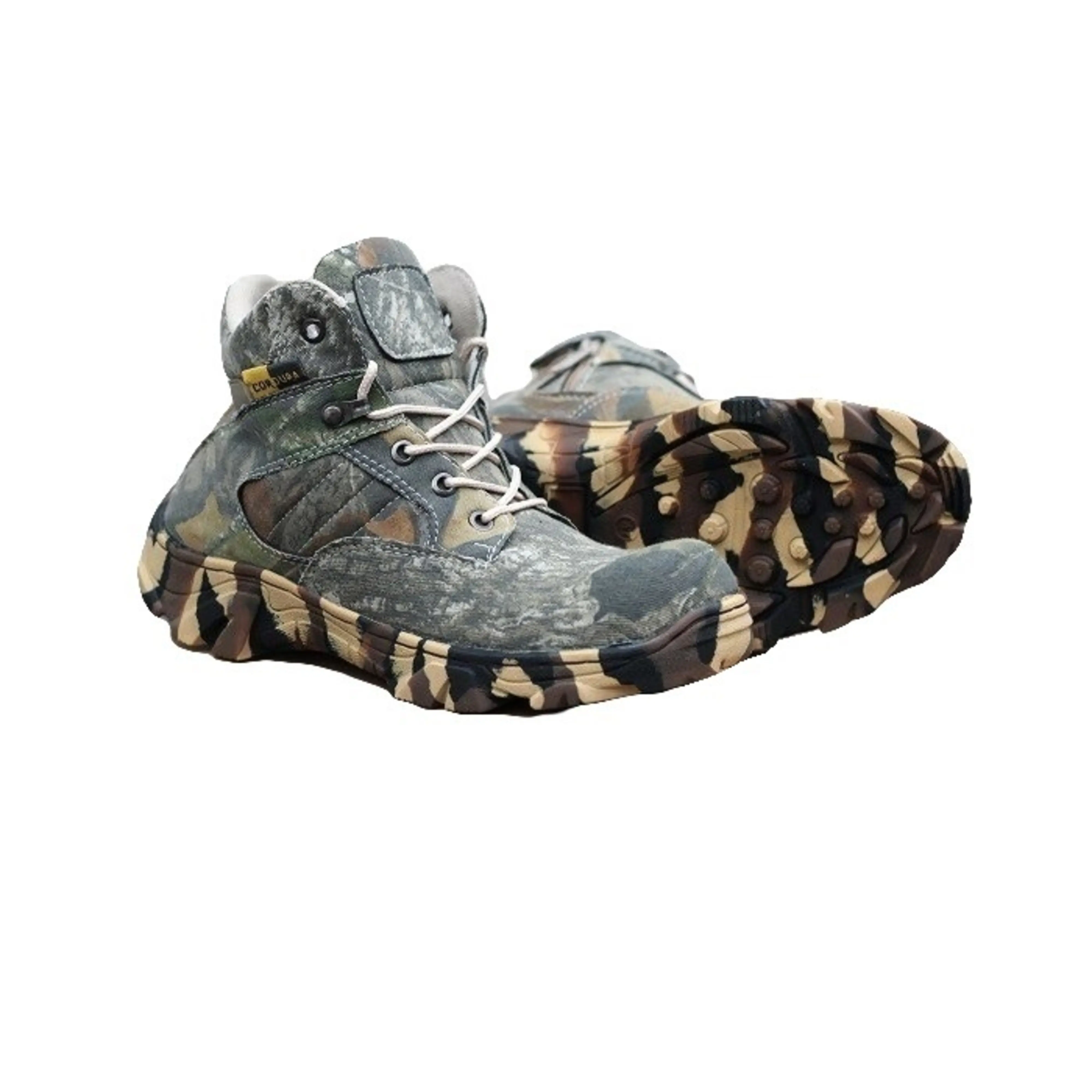 sepatu safety boots DLLTA camo army pendek 6 inci ujung besi tactical PDL pria hiking tracking kerja proyek lapangan Outdoor