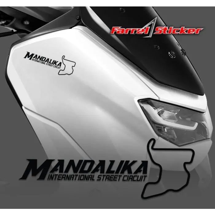 Stiker Sirkuit Mandalika Sticker Circuit Mandalika - Putih, 15cm 3