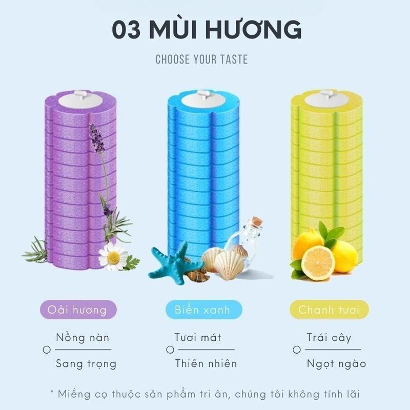 Chổi cọ toilet đóng mở tự động tích hợp miếng tẩy rửa, dụng cụ cọ rửa phòng vệ sinh siêu sạch thế hệ mới 8
